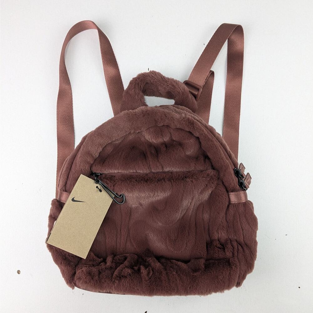 Nike Futura Faux Fur Mini Backpack - Maroon